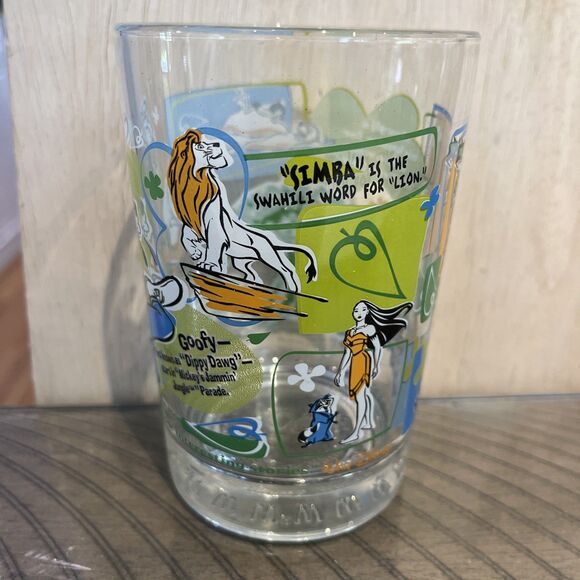 McDonalds Walt Disney 100 Years of Magic Comemerative Drinking Glass Goofy Simba - Picture 2 of 6
